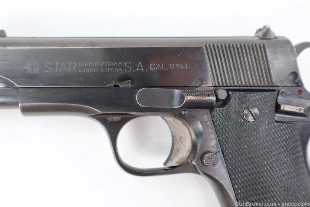 Rare Nice Spanish Star BM CSP Marked 9mm Pistol W/ 1 Magazine Made In Spain-img-5
