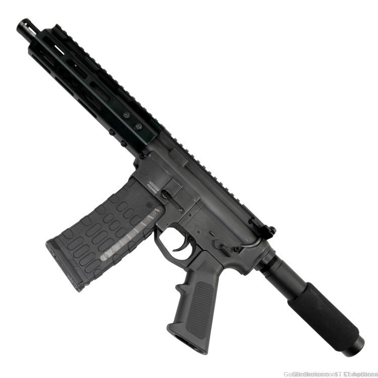 AR-15 300 Blackout AR15 Pistol 7.62x35mm AR w/ 7 In. M-Lok Rail New in Box!-img-1