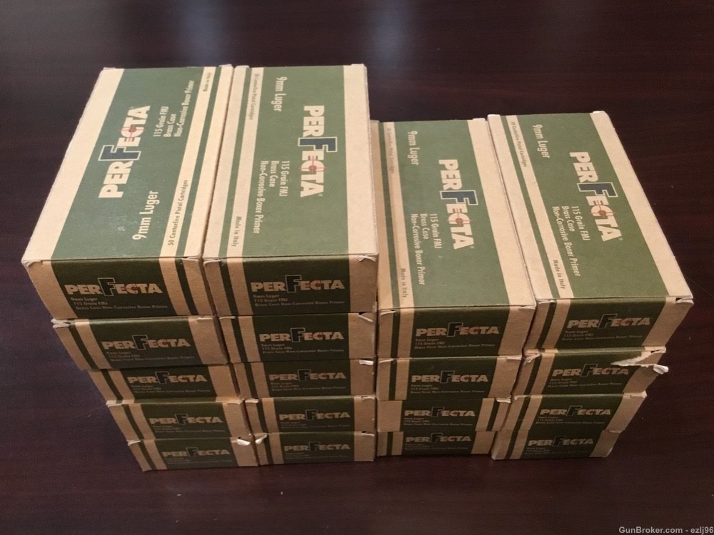PENNY AUCTION PERFECTA 9MM LUGER FMJ 900 ROUNDS 9 MM-img-0