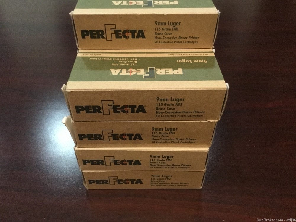 PENNY AUCTION PERFECTA 9MM LUGER FMJ 900 ROUNDS 9 MM-img-1