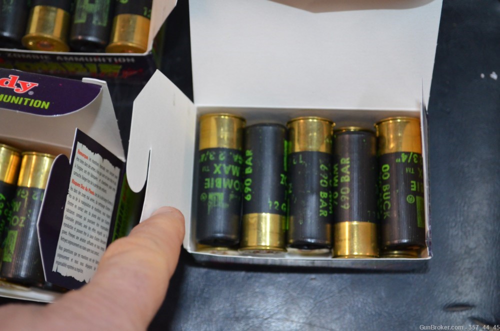3 Boxes Hornady Zombie Max Ammunition ZombieMax 12 Gauge 00 Buck Z Shot -img-9