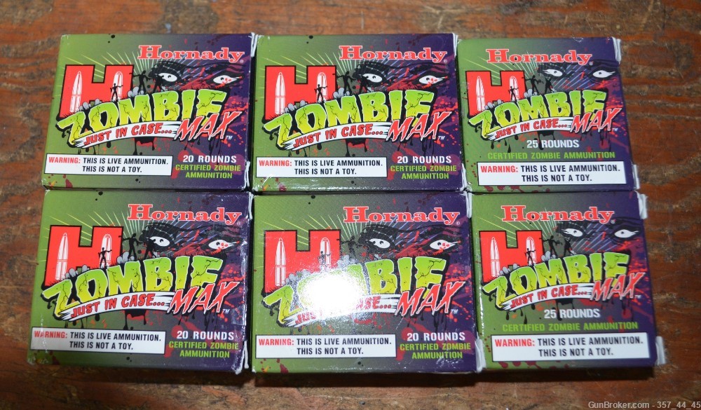 6 Boxes Hornady Zombie Max Ammunition ZombieMax 45 ACP 40 S&W 9MM Ammo 9 MM-img-3