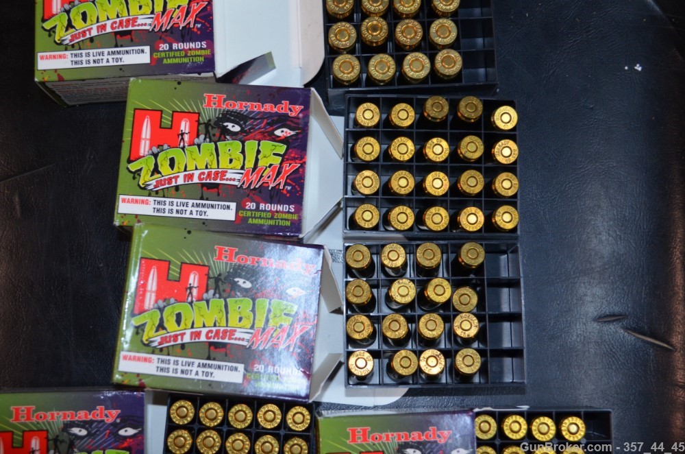 6 Boxes Hornady Zombie Max Ammunition ZombieMax 45 ACP 40 S&W 9MM Ammo 9 MM-img-6