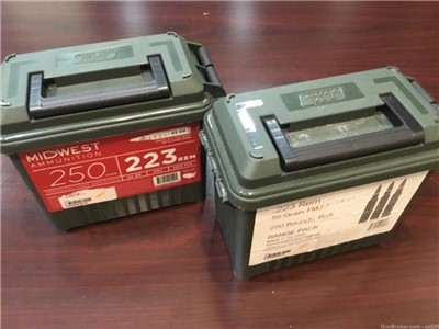 PENNY AUCTION 500 ROUNDS 223 REM FMJ AMMO REMANUFACTURED