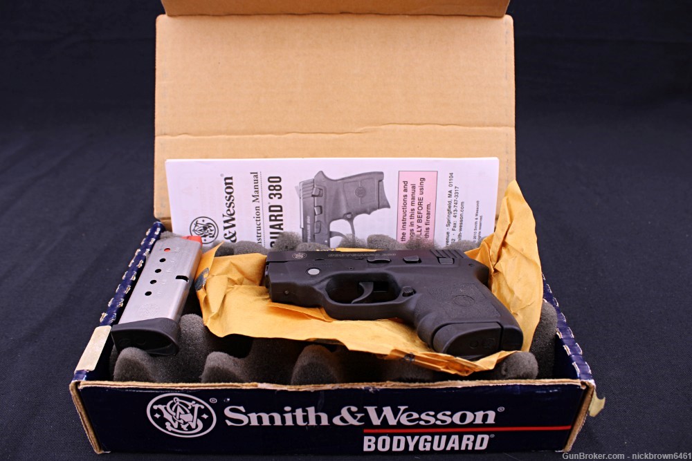 SMITH & WESSON BODYGUARD 380 BG380 CRIMSON TRACE LASER FACTORY BOX .380ACP-img-1