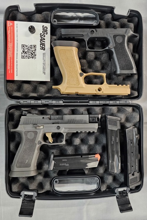 Sig Sauer P320 9MM 4.6" 21RD Talo Comp GRIP MODULES Optic Ready NO CC FEE-img-7