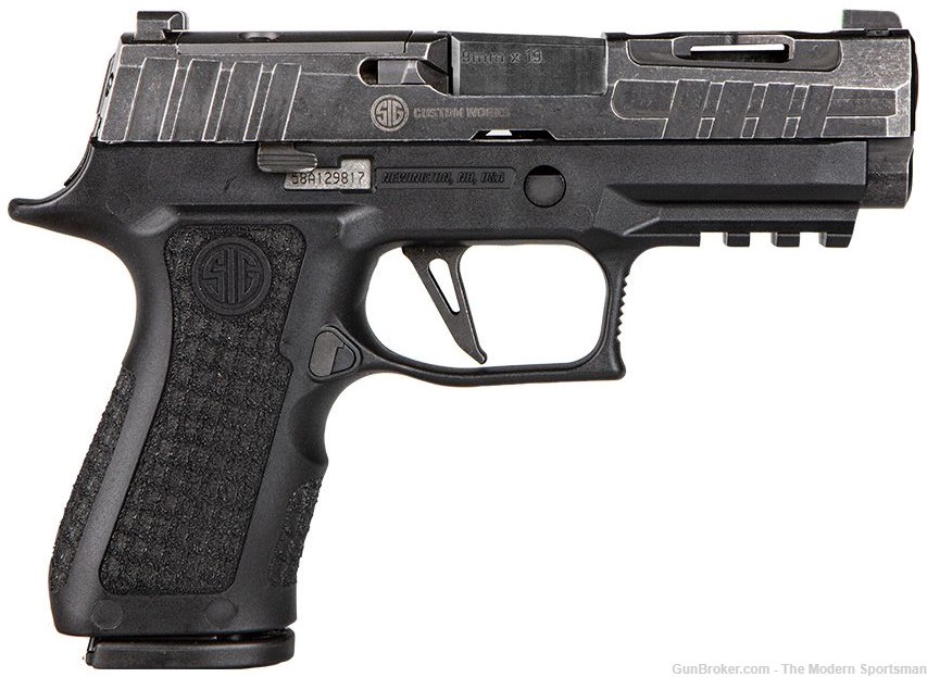 Sig Sauer P320 XCompact Spectre 9mm Luger 3.9" Optic Ready Distressed Black-img-2