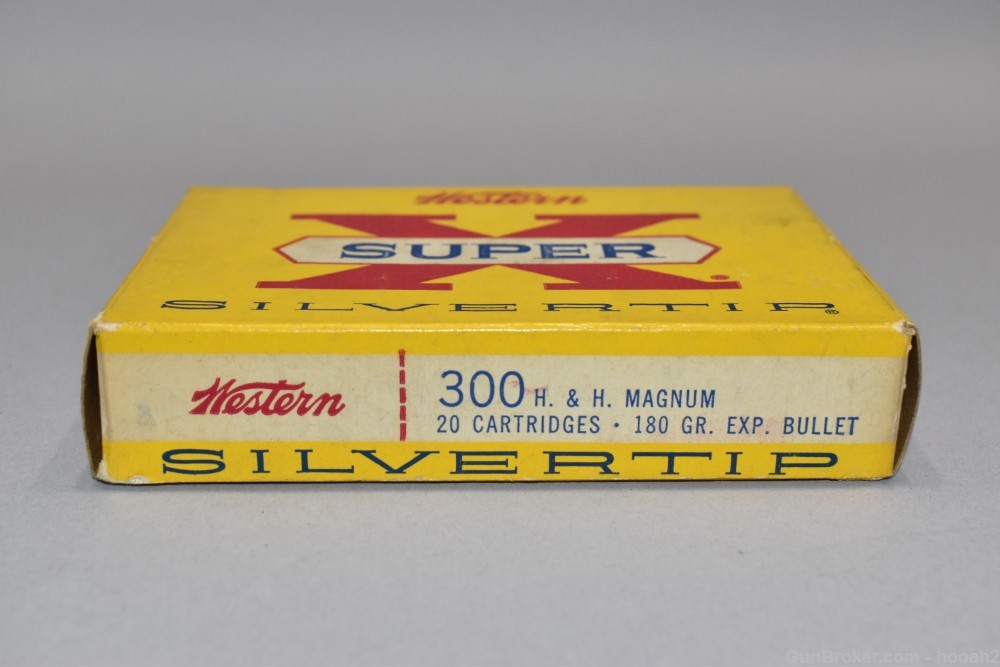 Box 19 Rds Western Super X 300 H&H Magnum Holland Silvertip 180 G -img-3