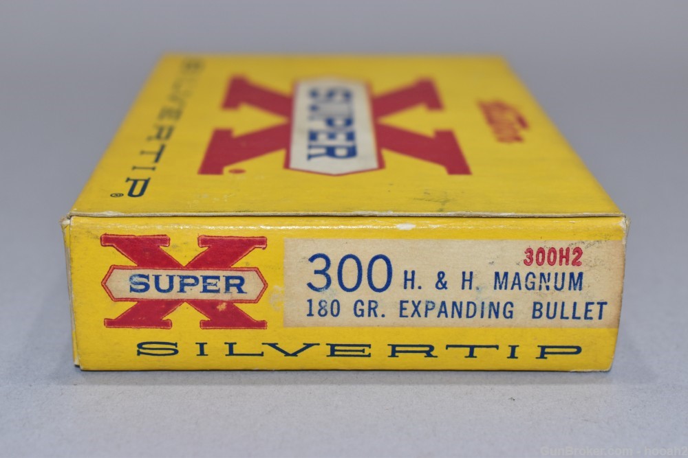 Box 19 Rds Western Super X 300 H&H Magnum Holland Silvertip 180 G -img-2