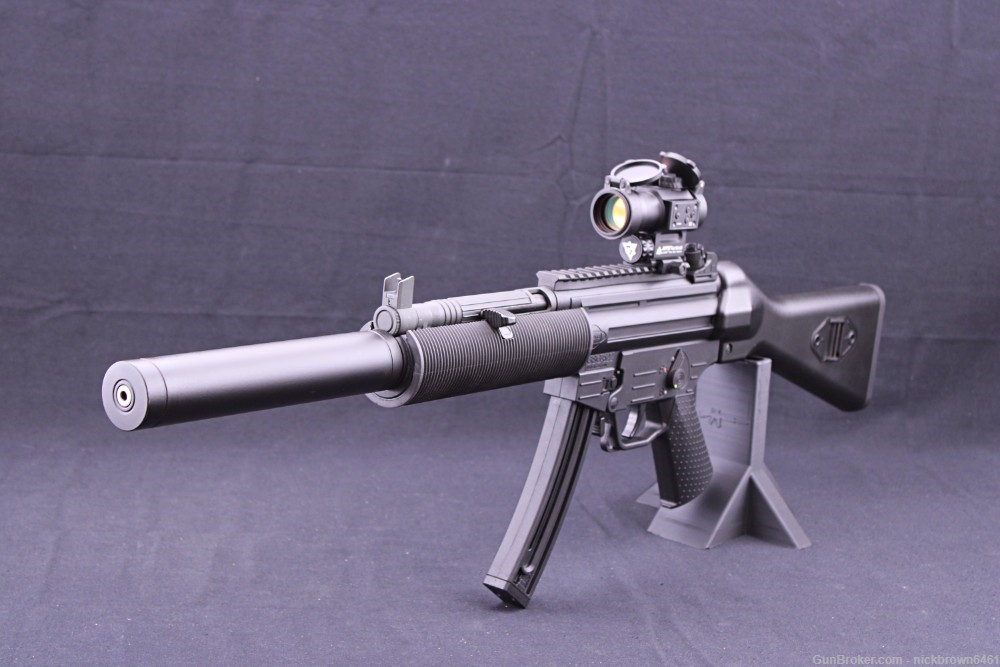 GSG 522-SD MP5SD CLONE .22LR 16"BBL AT3 RED DOT AND LASER 22 RD MAG 2506-img-1