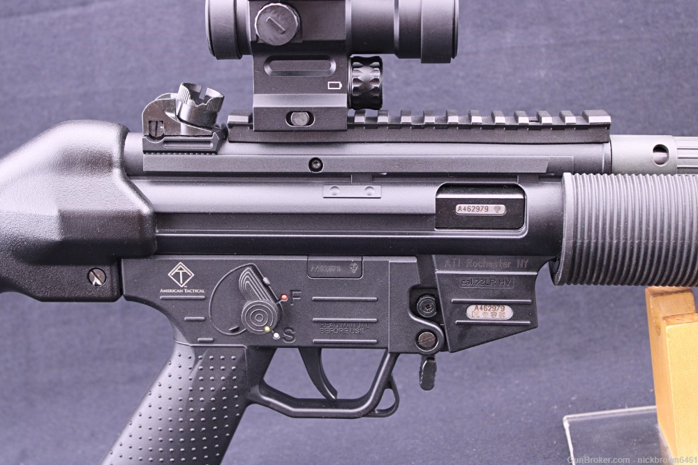 GSG 522-SD MP5SD CLONE .22LR 16"BBL AT3 RED DOT AND LASER 22 RD MAG 2506-img-8