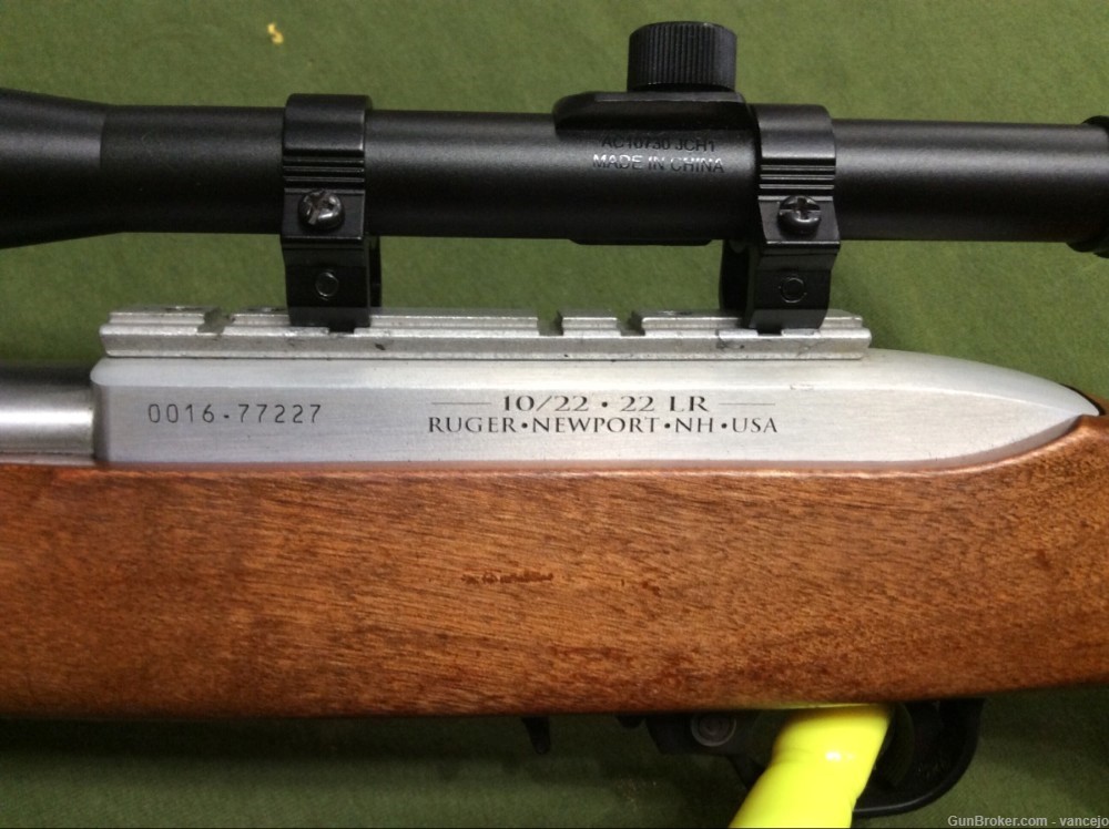 RUGER 10/22 22" Stainless with Barska Scope-img-4