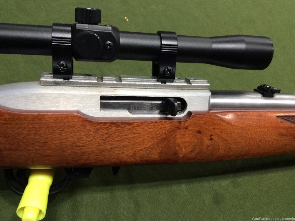 RUGER 10/22 22" Stainless with Barska Scope-img-1