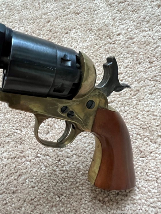 Pietta1851 1860 Navy Blued .44 Cal.12"Black Powder Octagonal Pistol Italia-img-6