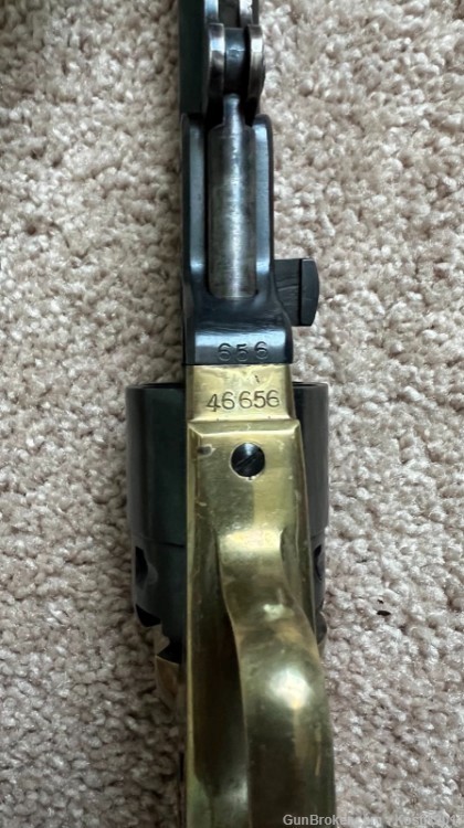 Pietta1851 1860 Navy Blued .44 Cal.12"Black Powder Octagonal Pistol Italia-img-9