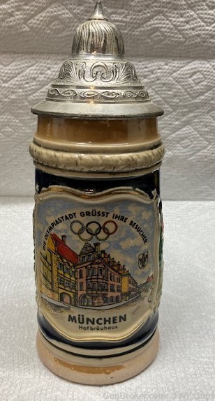 German Beer Stein Commemorating the 1972 Olympics-img-0