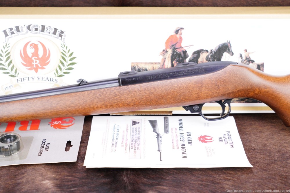 Ruger 10/22 Magnum 02901 .22 WMR 18 1/2” Semi Automatic Rifle & Box 2002-img-9