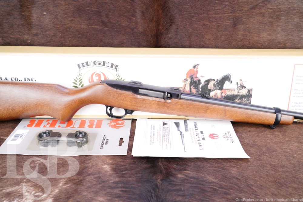 Ruger 10/22 Magnum 02901 .22 WMR 18 1/2” Semi Automatic Rifle & Box 2002-img-0