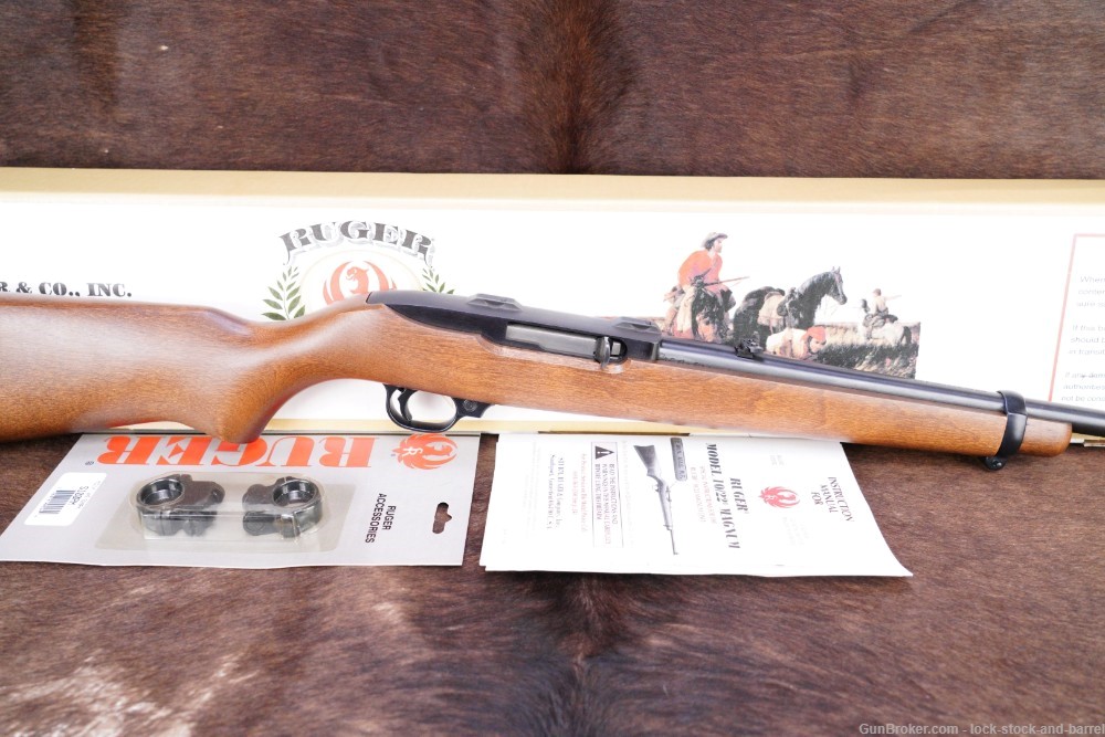 Ruger 10/22 Magnum 02901 .22 WMR 18 1/2” Semi Automatic Rifle & Box 2002-img-2