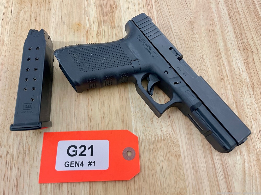 Glock 21 Gen4 45 ACP/Auto Used, x1 13rd Mag, Factory Box, PD Trade-in PENNY-img-6