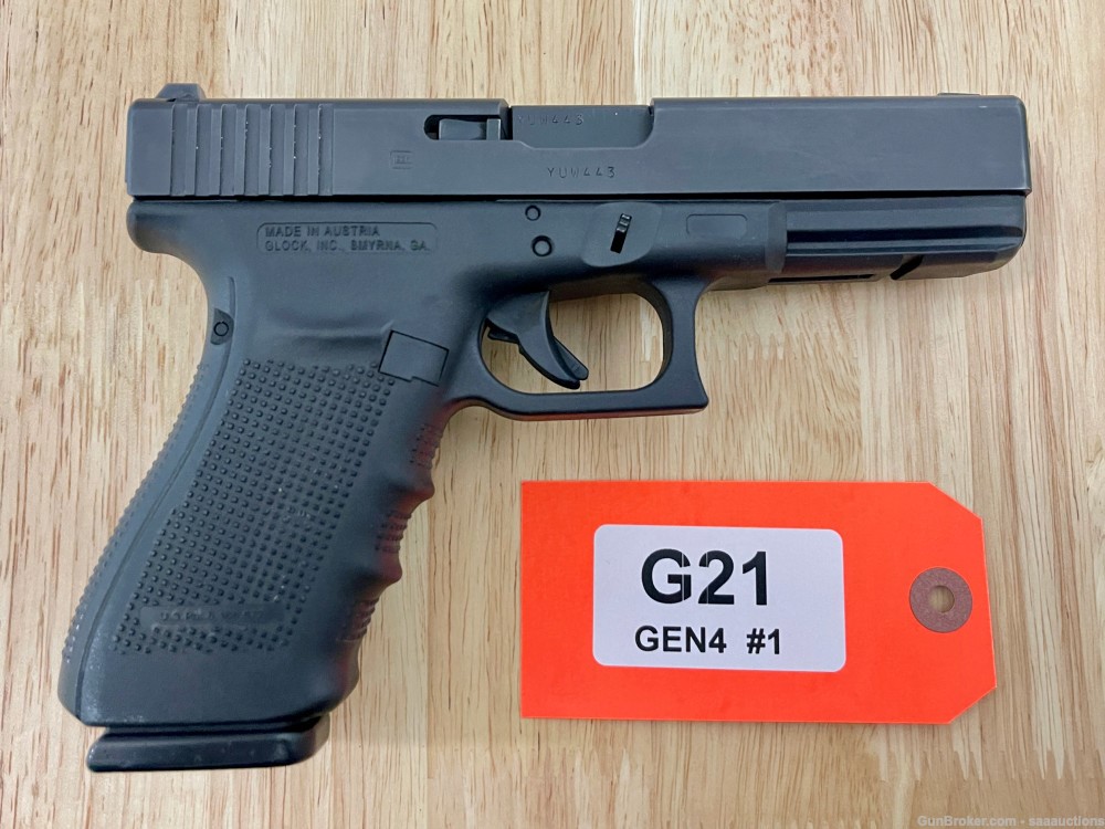 Glock 21 Gen4 45 ACP/Auto Used, x1 13rd Mag, Factory Box, PD Trade-in PENNY-img-7