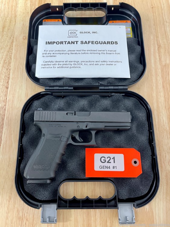 Glock 21 Gen4 45 ACP/Auto Used, x1 13rd Mag, Factory Box, PD Trade-in PENNY-img-8