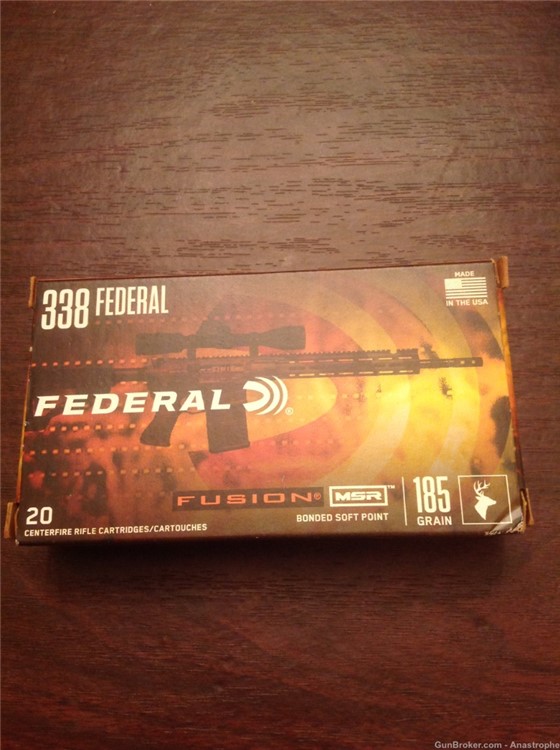 Federal Fusion 338 Federal 185 grain ammunition ammo-img-0