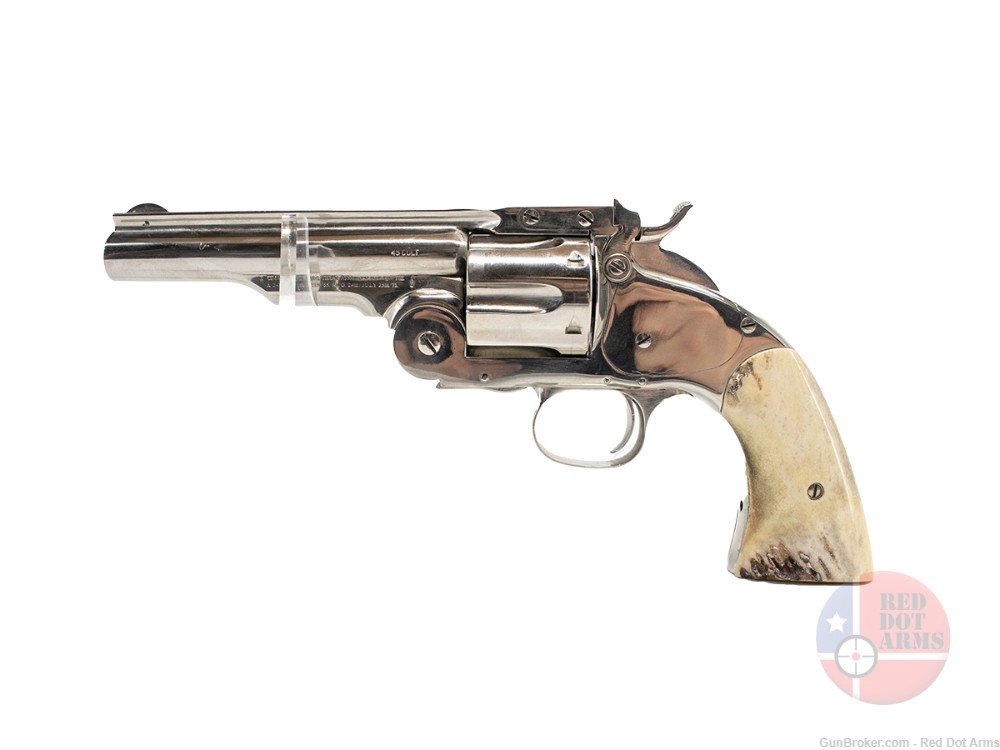 Cimarron Model No.3 Schofield, 45 Colt, 5" , Nickel-img-7