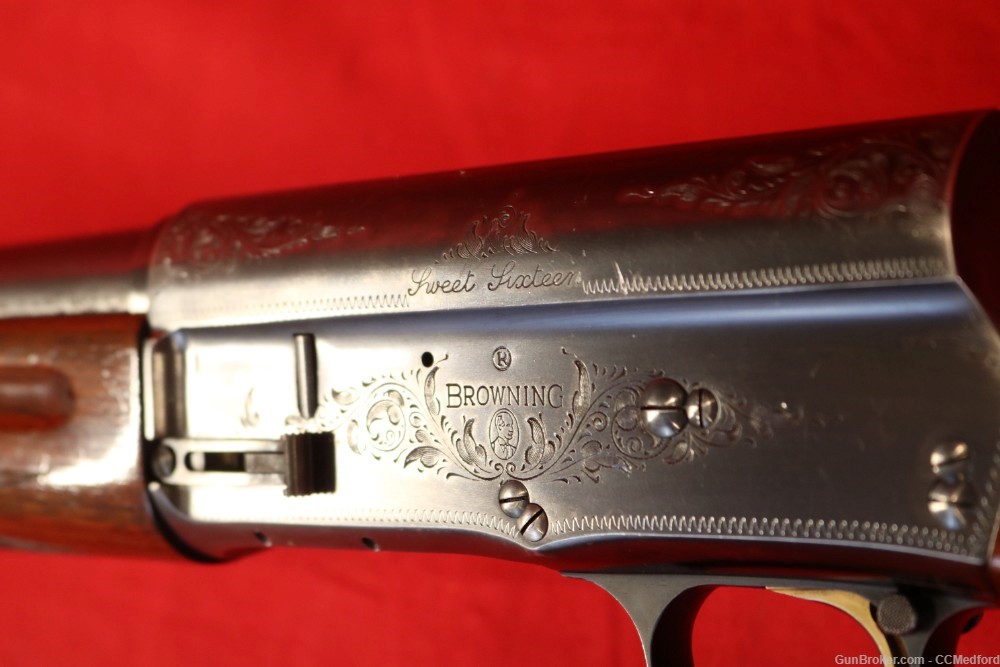 1952 Belgium Browning A5 Sweet Sixteen 16GA Round Knob Full Semi Shotgun-img-5