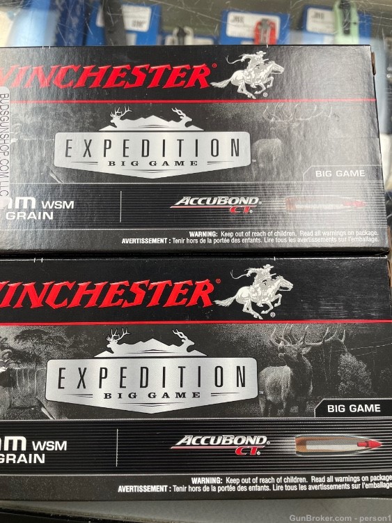 Rare 2 BOXES 40 ROUNDS 7mm WSM Winchester accubond  7mm win short mag -img-1