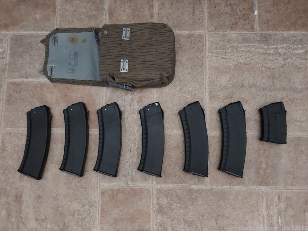 BULGARIAN CIRCLE 10 MAGAZINES W/POUCH AK-74 5.45X39MM ARSENAL SLR-104FR -img-6