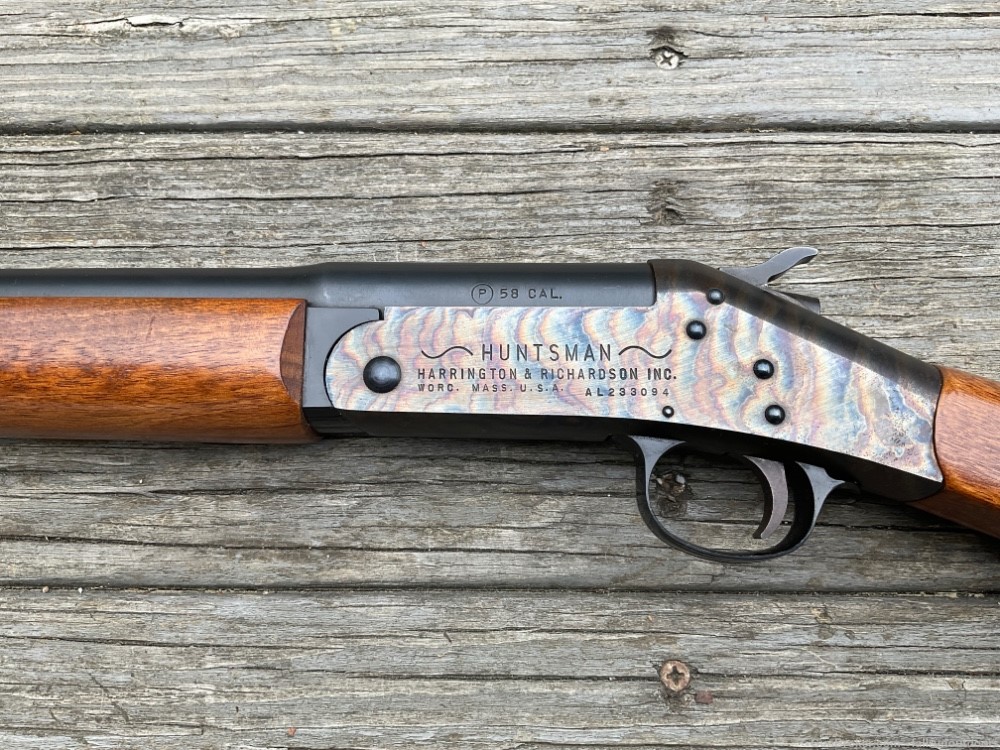 Harrington & Richardson H&R Huntsman Blackpowder Rifle 58 Caliber Made 1973-img-6