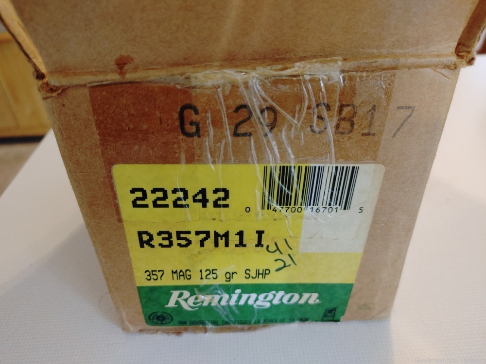 Remington 357mag 125GR JHP ammo, 10 boxes, 500 rounds.-img-2