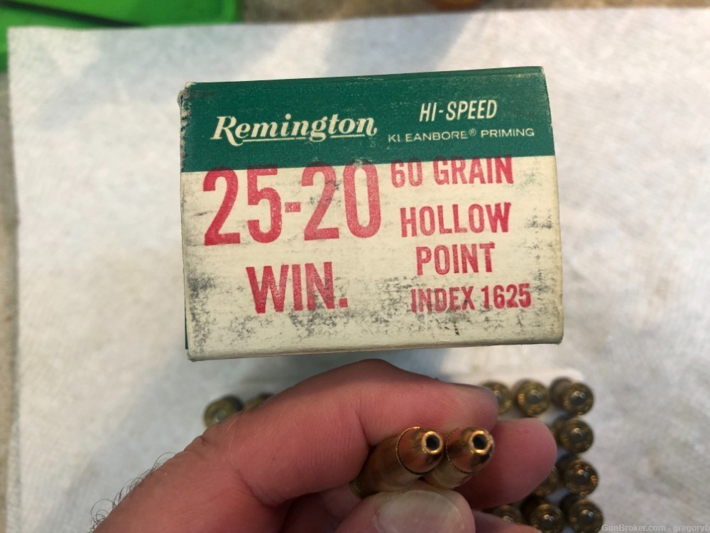50 rnds. Remington 25-20 wcf. Hollow Point. Free shipping.-img-2