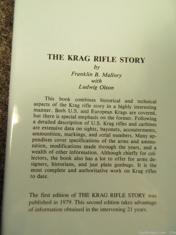 The Krag Rifle Story 2nd Edition by Frank B. Mallory with Ludwig Olson-img-5