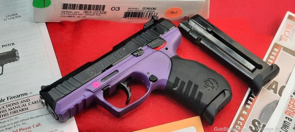 Ruger SR22 .22LR 3.5" Purple/Black *Talo Edition* 03606 NOS NIB! NR-img-26