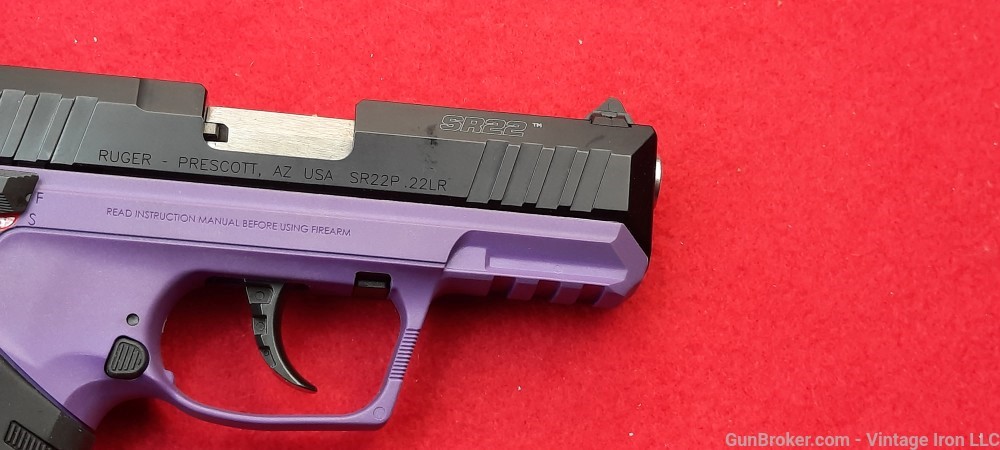 Ruger SR22 .22LR 3.5" Purple/Black *Talo Edition* 03606 NOS NIB! NR-img-15