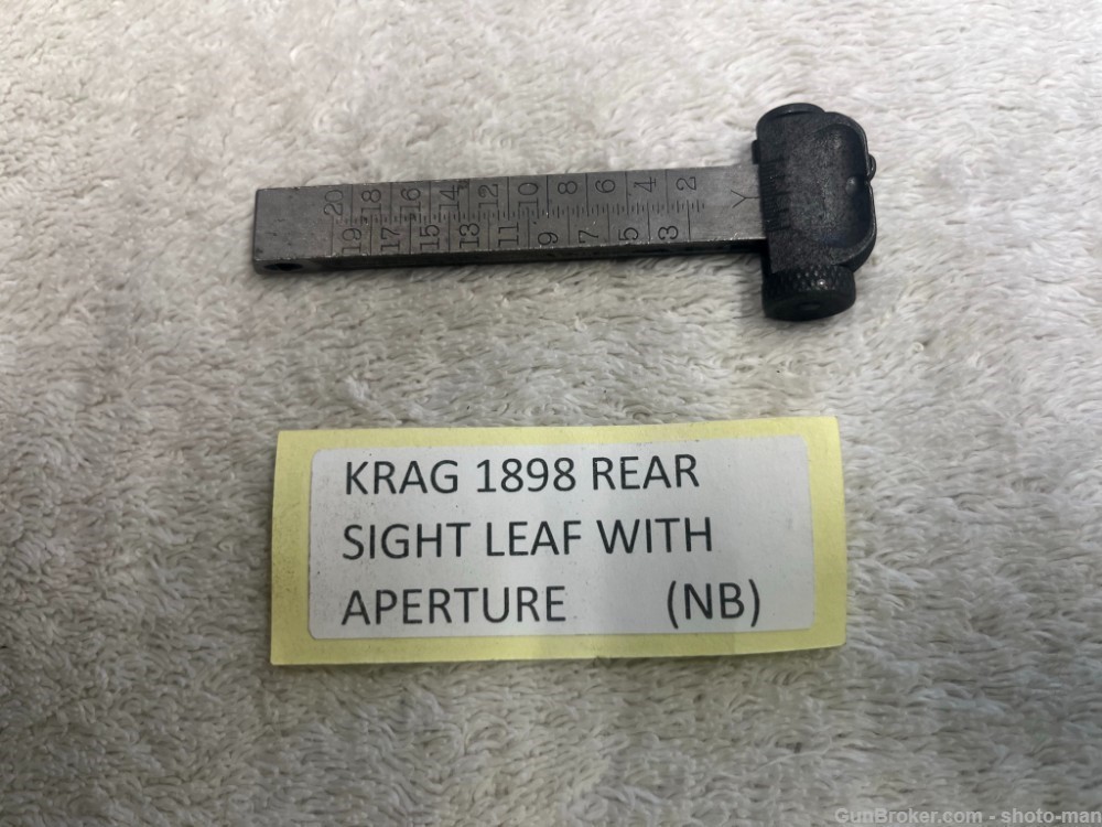 Krag 1898 Rear Sight Leaf With Aperture-img-0