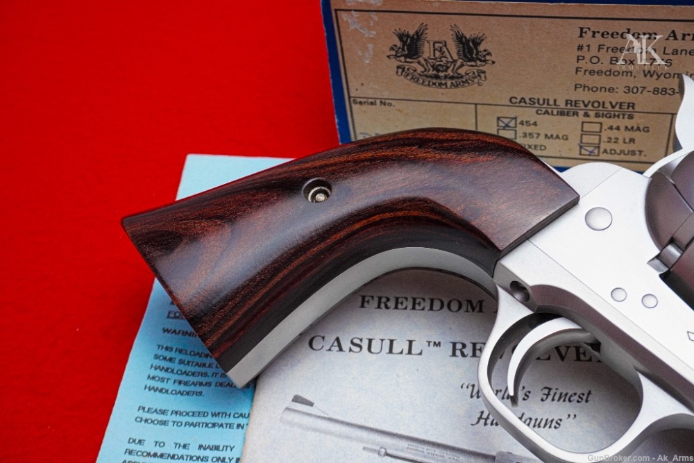 RARE Freedom Arms 454 Casual Revolver Stainless 7.5" In Box Collector!-img-7