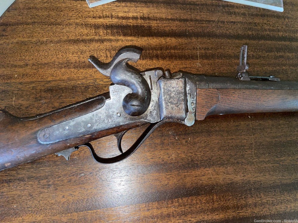 Indian Captured Sharps  M-1863 Carbine (Antique)-img-9