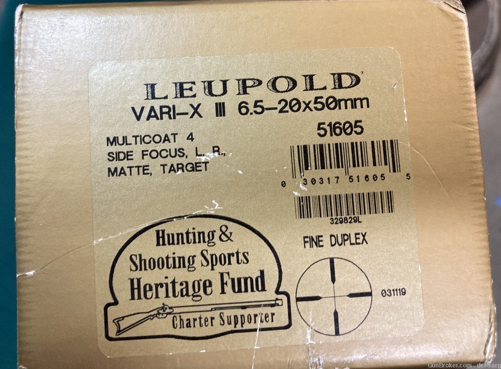 Leupold Vari X III, 6.5-20x50 Long Range,EXC-img-0