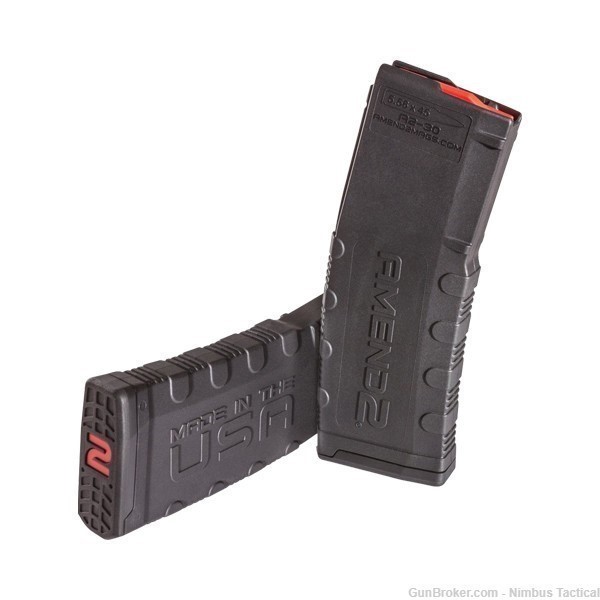 AR15 30 round magazines Amend2 Mod-2 black - BUY IN BULK = SAVE-img-0