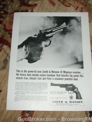 7 ORIGINAL S&W 1960s Model Introduction Flyers-img-7