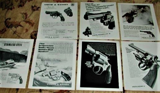 7 ORIGINAL S&W 1960s Model Introduction Flyers-img-0