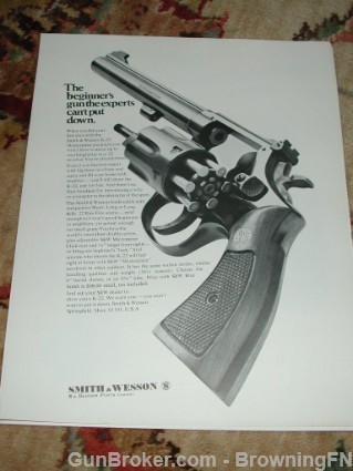 7 ORIGINAL S&W 1960s Model Introduction Flyers-img-9