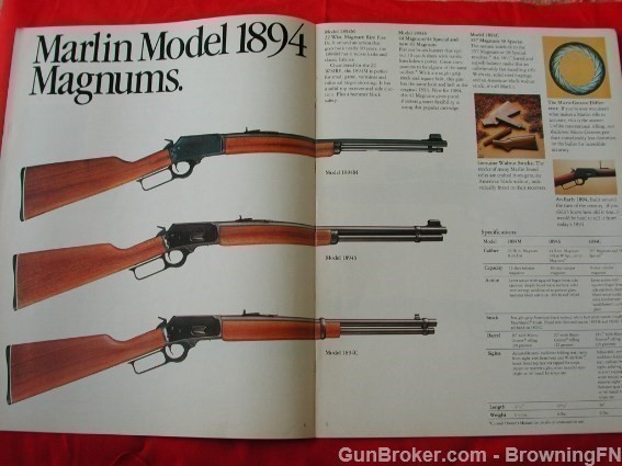 Orig Marlin 1984 Catalog Model 1895SS 444SS 336ER-img-4