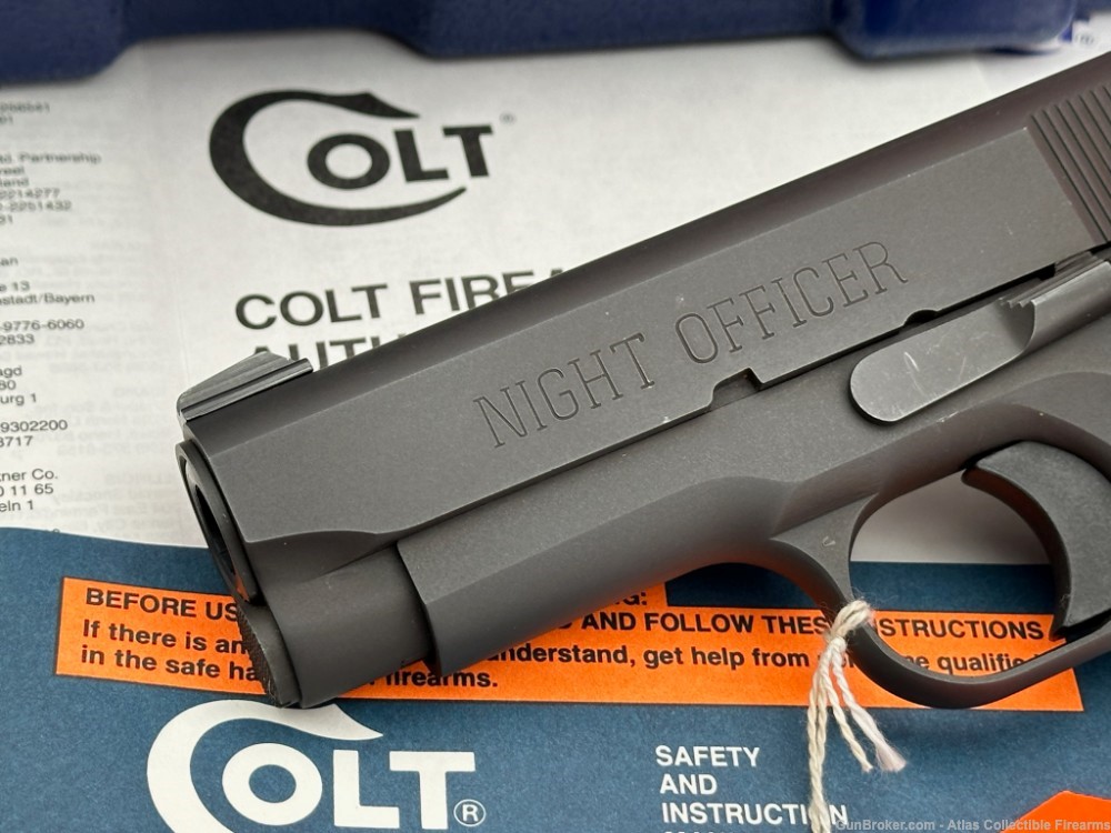 CUSTOM SHOP 1993 COLT "NIGHT OFFICER" 45ACP MATTE |* #203 OF 350 *| NIB!-img-3