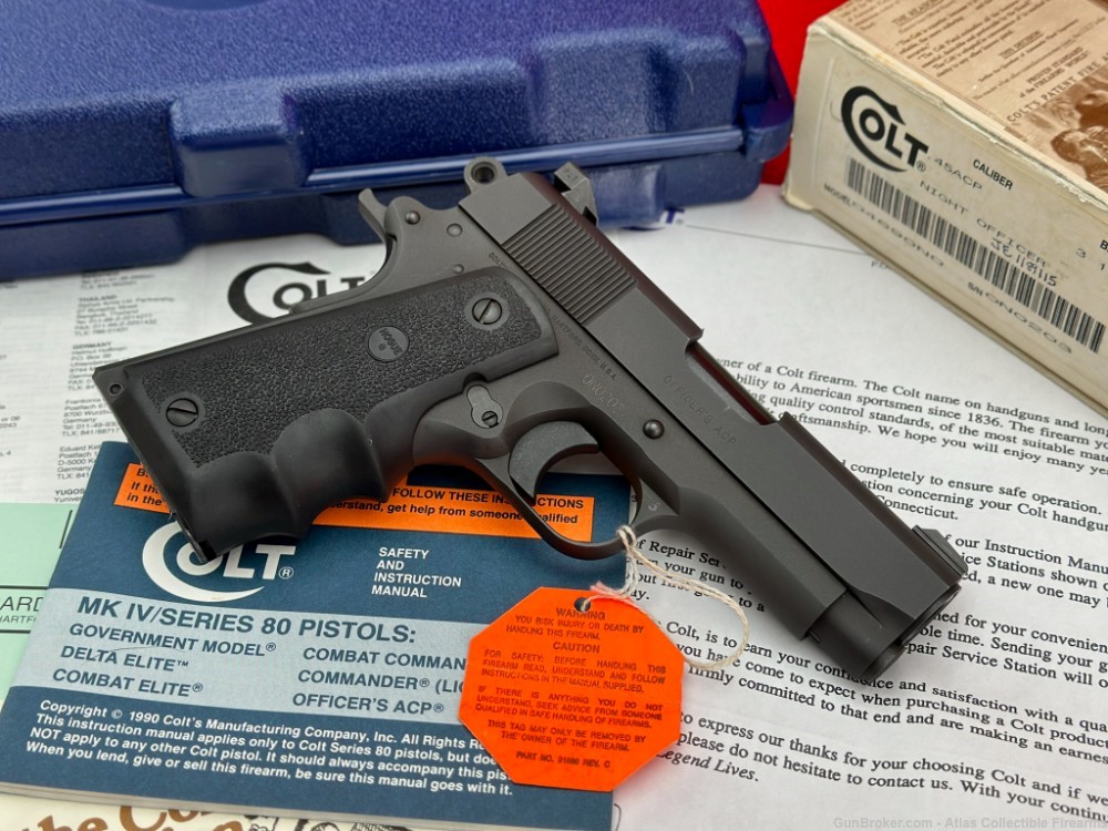 CUSTOM SHOP 1993 COLT "NIGHT OFFICER" 45ACP MATTE |* #203 OF 350 *| NIB!-img-2