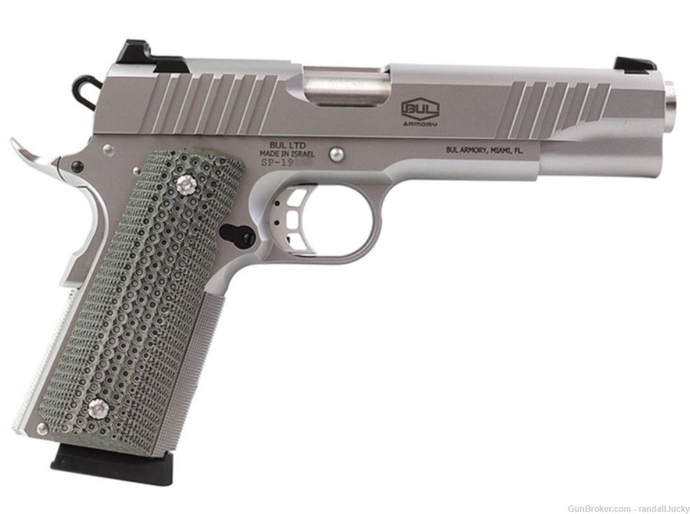 BUL ARMORY 1911 GOVERNMENT 45 ACP 5" BARREL 8+1, STAINLESS STEEL -img-1