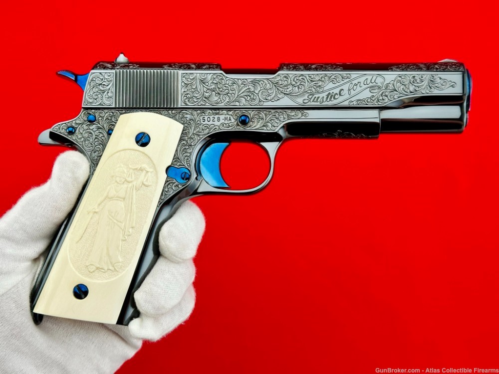 THE FINEST!  1967 Matched Colt 1911 Set |*MARK SWANSON MASTER ENGRAVED*|-img-32